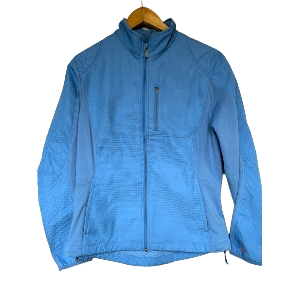 NIKE Sphere Pro blue zip jacket coat large women blue Adjustable Waist Reflect